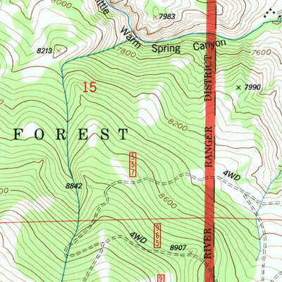 United States Geological Survey Dubois, WY (1991, 24000-Scale) digital map