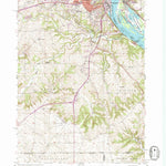 United States Geological Survey Dubuque South, IA-IL (1955, 24000-Scale) digital map