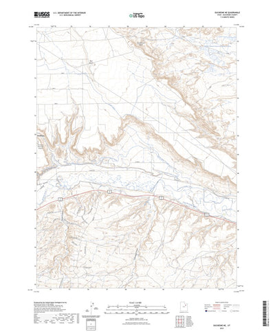 United States Geological Survey Duchesne NE, UT (2023, 24000-Scale) digital map