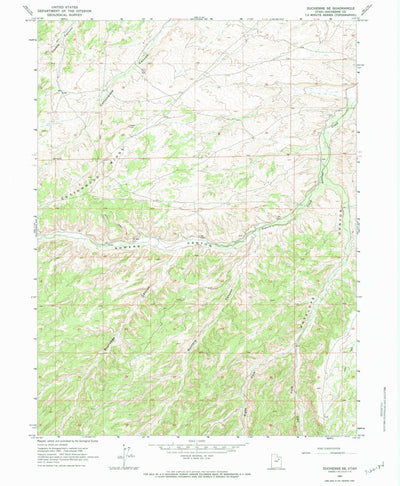 United States Geological Survey Duchesne SE, UT (1964, 24000-Scale) digital map