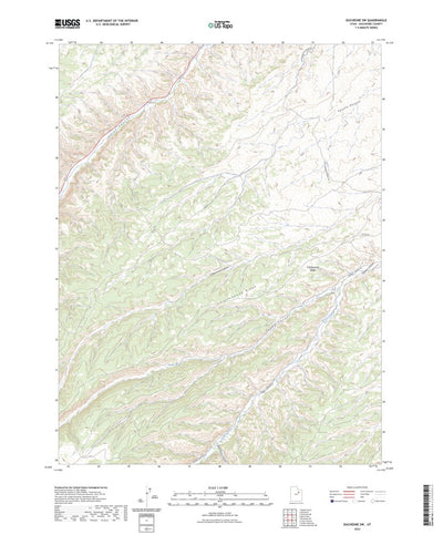 United States Geological Survey Duchesne SW, UT (2023, 24000-Scale) digital map