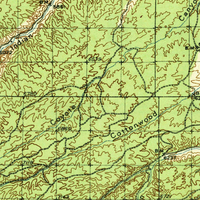 United States Geological Survey Duchesne, UT (1939, 125000-Scale) digital map