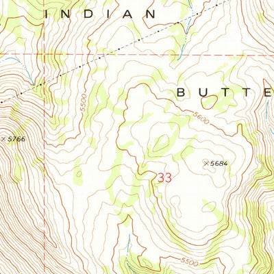 United States Geological Survey Duck Creek Butte, OR (1977, 24000-Scale) digital map