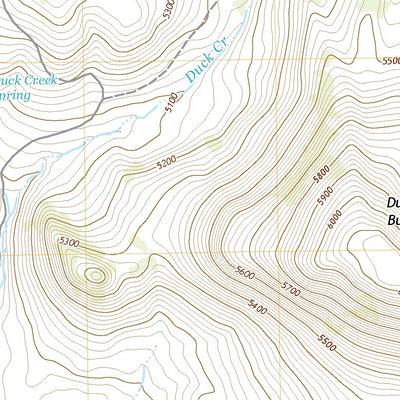 United States Geological Survey Duck Creek Butte, OR (2020, 24000-Scale) digital map