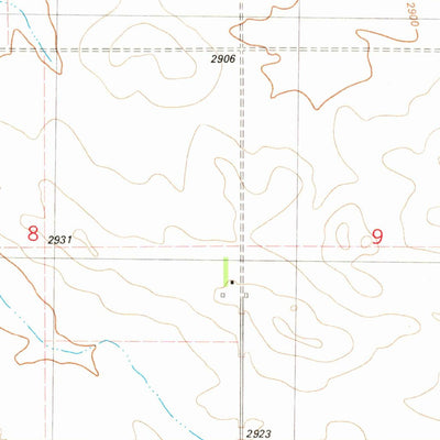 United States Geological Survey Duck Creek, MT-ND (1982, 24000-Scale) digital map