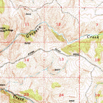 United States Geological Survey Duck Creek Pass, MT (1950, 62500-Scale) digital map