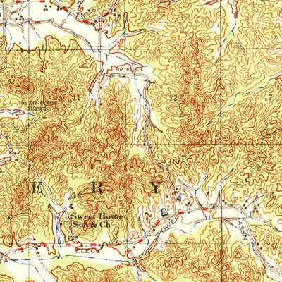 United States Geological Survey Duck Hill, MS (1954, 62500-Scale) digital map