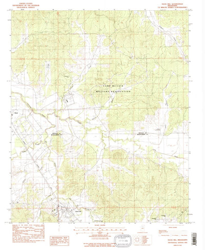 United States Geological Survey Duck Hill, MS (1983, 24000-Scale) digital map