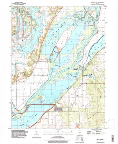United States Geological Survey Duck Island, IL (1996, 24000-Scale) digital map