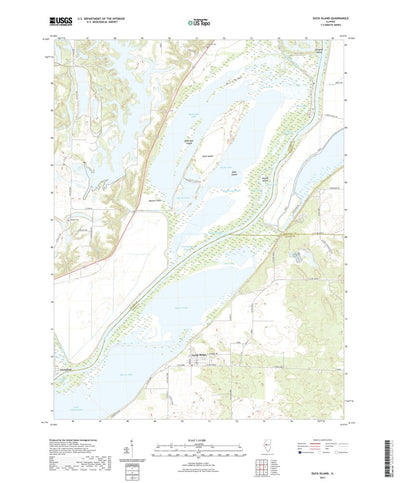 United States Geological Survey Duck Island, IL (2021, 24000-Scale) digital map