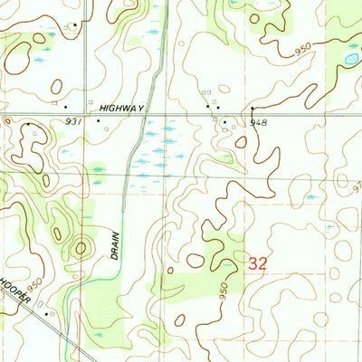 United States Geological Survey Duck Lake, MI (1980, 24000-Scale) digital map
