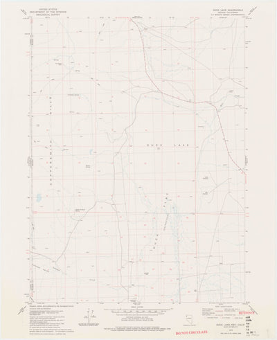 United States Geological Survey Duck Lake, NV-CA (1979, 24000-Scale) digital map