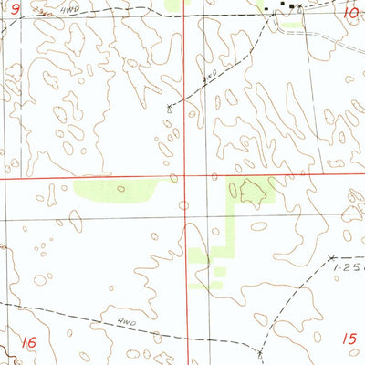 United States Geological Survey Duck Lake SE, NE (1986, 24000-Scale) digital map