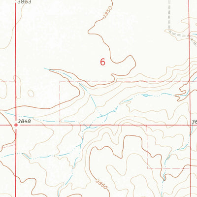 United States Geological Survey Duckhead Buttes, MT (1966, 24000-Scale) digital map