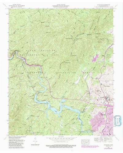 United States Geological Survey Ducktown, TN (1957, 24000-Scale) digital map