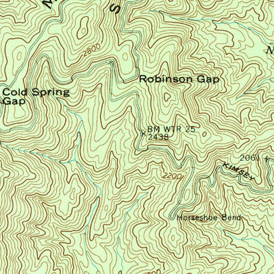 United States Geological Survey Ducktown, TN (1957, 24000-Scale) digital map