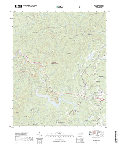 United States Geological Survey Ducktown, TN (2022, 24000-Scale) digital map