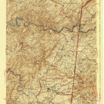 United States Geological Survey Ducktown, TN-NC (1943, 62500-Scale) digital map
