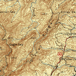United States Geological Survey Ducktown, TN-NC (1943, 62500-Scale) digital map