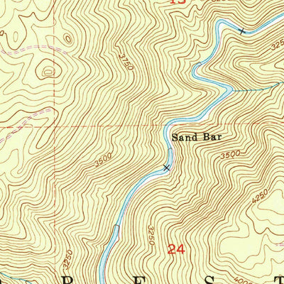United States Geological Survey Duckwall Mountain, CA (1948, 24000-Scale) digital map