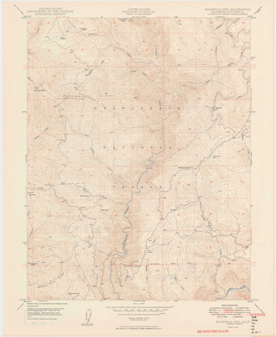 United States Geological Survey Duckwall Mountain, CA (1949, 24000-Scale) digital map