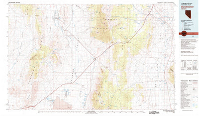 United States Geological Survey Duckwater, NV (1980, 100000-Scale) digital map