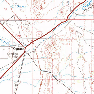United States Geological Survey Duckwater, NV (1980, 100000-Scale) digital map