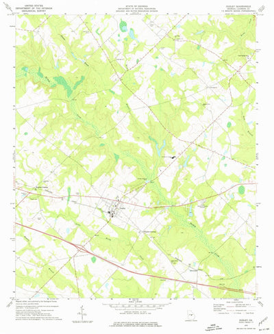 United States Geological Survey Dudley, GA (1974, 24000-Scale) digital map