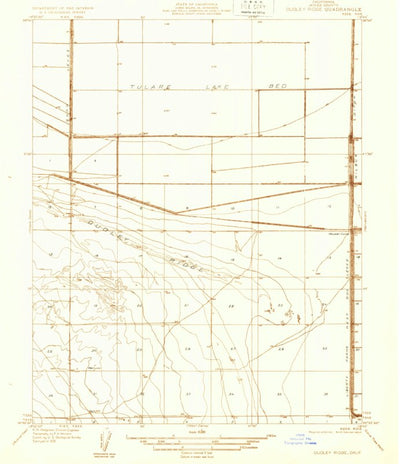 United States Geological Survey Dudley Ridge, CA (1932, 31680-Scale) digital map