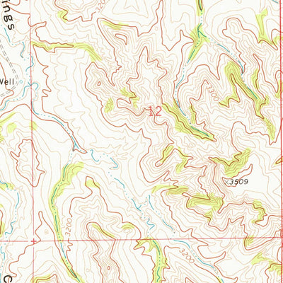 United States Geological Survey Dudley Spring, MT (1972, 24000-Scale) digital map