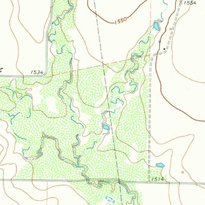 United States Geological Survey Dudleys Creek, TX (1966, 24000-Scale) digital map