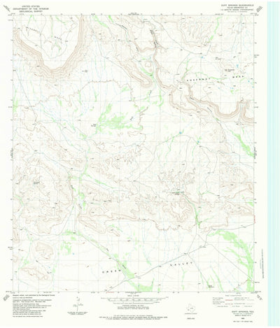 United States Geological Survey Duff Springs, TX (1983, 24000-Scale) digital map