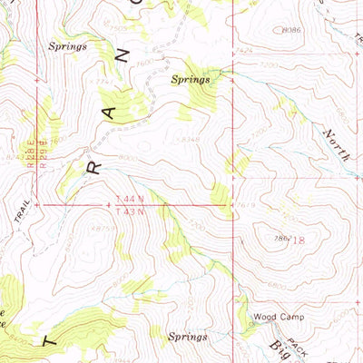 United States Geological Survey Duffer Peak, NV (1965, 62500-Scale) digital map