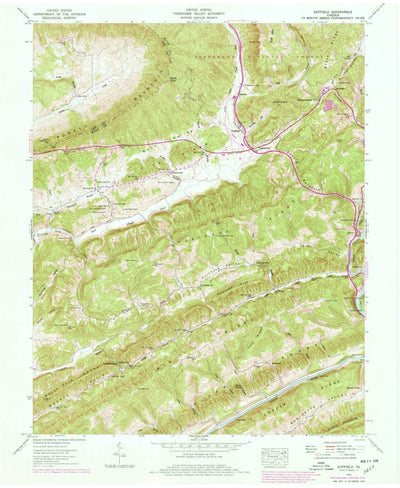 United States Geological Survey Duffield, VA (1947, 24000-Scale) digital map