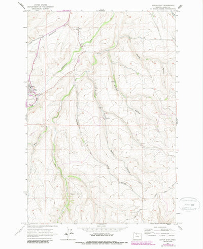 United States Geological Survey Dufur East, OR (1962, 24000-Scale) digital map