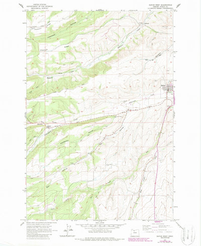 United States Geological Survey Dufur West, OR (1962, 24000-Scale) digital map