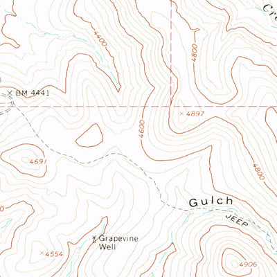 United States Geological Survey Dugas, AZ (1967, 24000-Scale) digital map