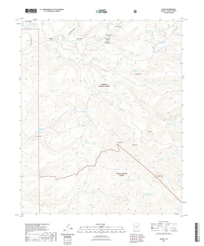 United States Geological Survey Dugas, AZ (2021, 24000-Scale) digital map