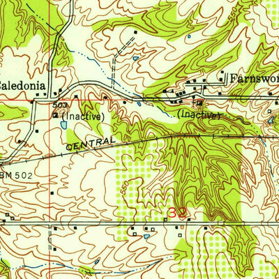 United States Geological Survey Dugger, IN (1952, 24000-Scale) digital map