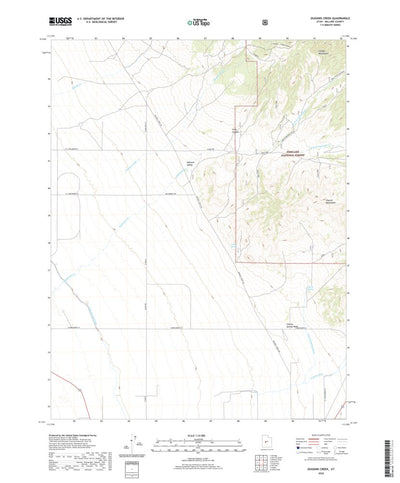 United States Geological Survey Duggins Creek, UT (2020, 24000-Scale) digital map