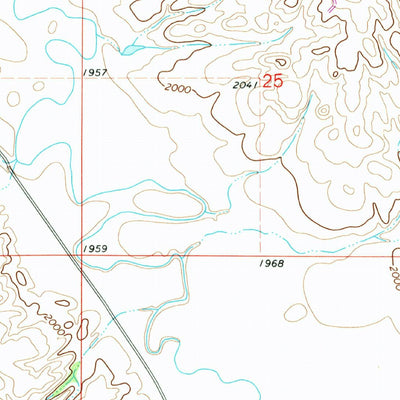 United States Geological Survey Dugout Creek, MT (1969, 24000-Scale) digital map