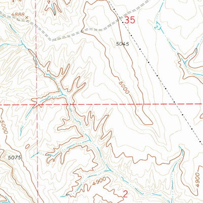 United States Geological Survey Dugout Ranch, WY (1961, 24000-Scale) digital map