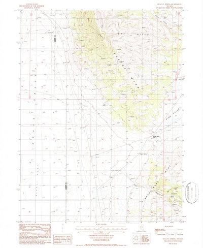 United States Geological Survey Dugout Spring, NV (1986, 24000-Scale) digital map