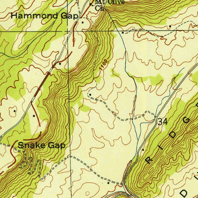United States Geological Survey Dugout Valley, AL (1947, 24000-Scale) digital map