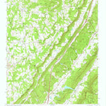 United States Geological Survey Dugout Valley, AL (1975, 24000-Scale) digital map