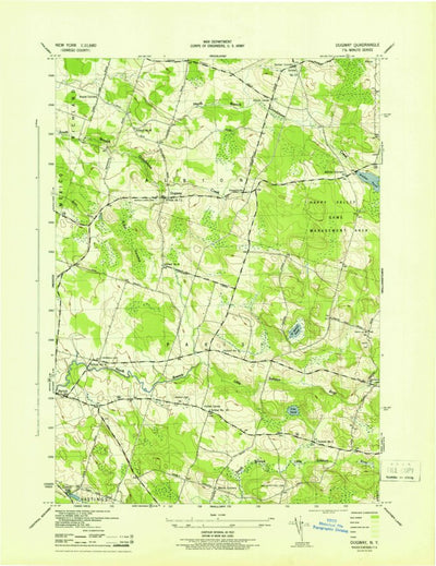 United States Geological Survey Dugway, NY (1943, 31680-Scale) digital map