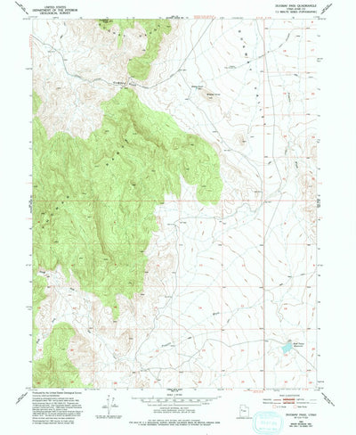 United States Geological Survey Dugway Pass, UT (1953, 24000-Scale) digital map