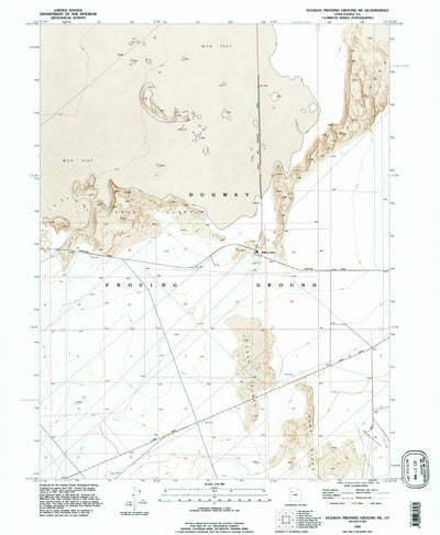 United States Geological Survey Dugway Proving Ground NE, UT (1993, 24000-Scale) digital map