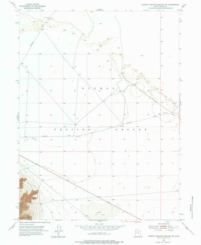 United States Geological Survey Dugway Proving Ground NW, UT (1954, 24000-Scale) digital map