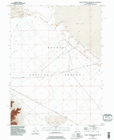 United States Geological Survey Dugway Proving Ground NW, UT (1993, 24000-Scale) digital map